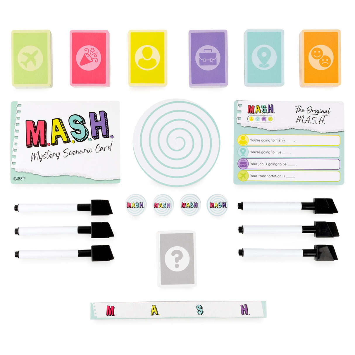 MASH Fortune Telling Adult Party Game Spin Master Games