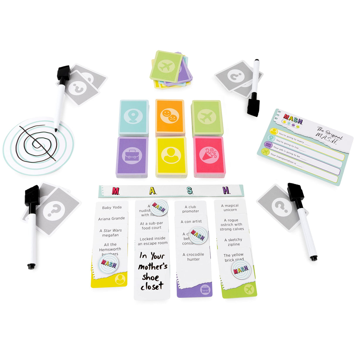 MASH Fortune Telling Adult Party Game Spin Master Games