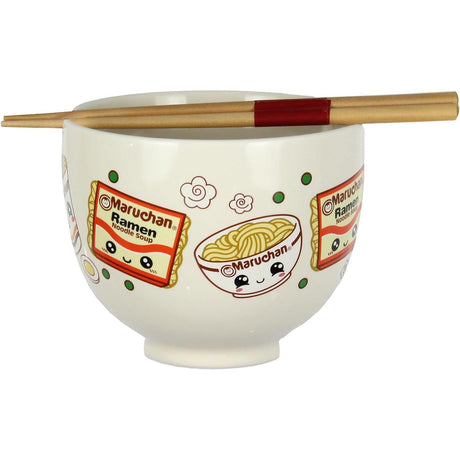 Maruchan Ramen Bowl With Reusable Bamboo Chopsticks Gift Set