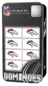 MasterPieces NFL Denver Broncos Collector Edition Double Six Dominoes Masterpieces