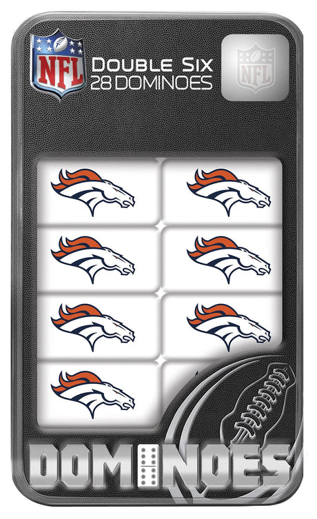 MasterPieces NFL Denver Broncos Collector Edition Double Six Dominoes.