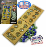 Matty's Toy Stop Deluxe Solid Wood Folding Mancala Game.