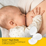 Medela Contact Nipple Shield for Breastfeeding, 24mm Medium Nippleshield,  2 Count with Carrying Case.