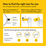 Medela Contact Nipple Shield for Breastfeeding, 24mm Medium Nippleshield,  2 Count with Carrying Case.