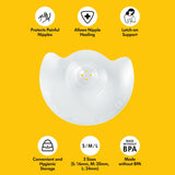 Medela Contact Nipple Shield for Breastfeeding, 24mm Medium Nippleshield,  2 Count with Carrying Case Medela