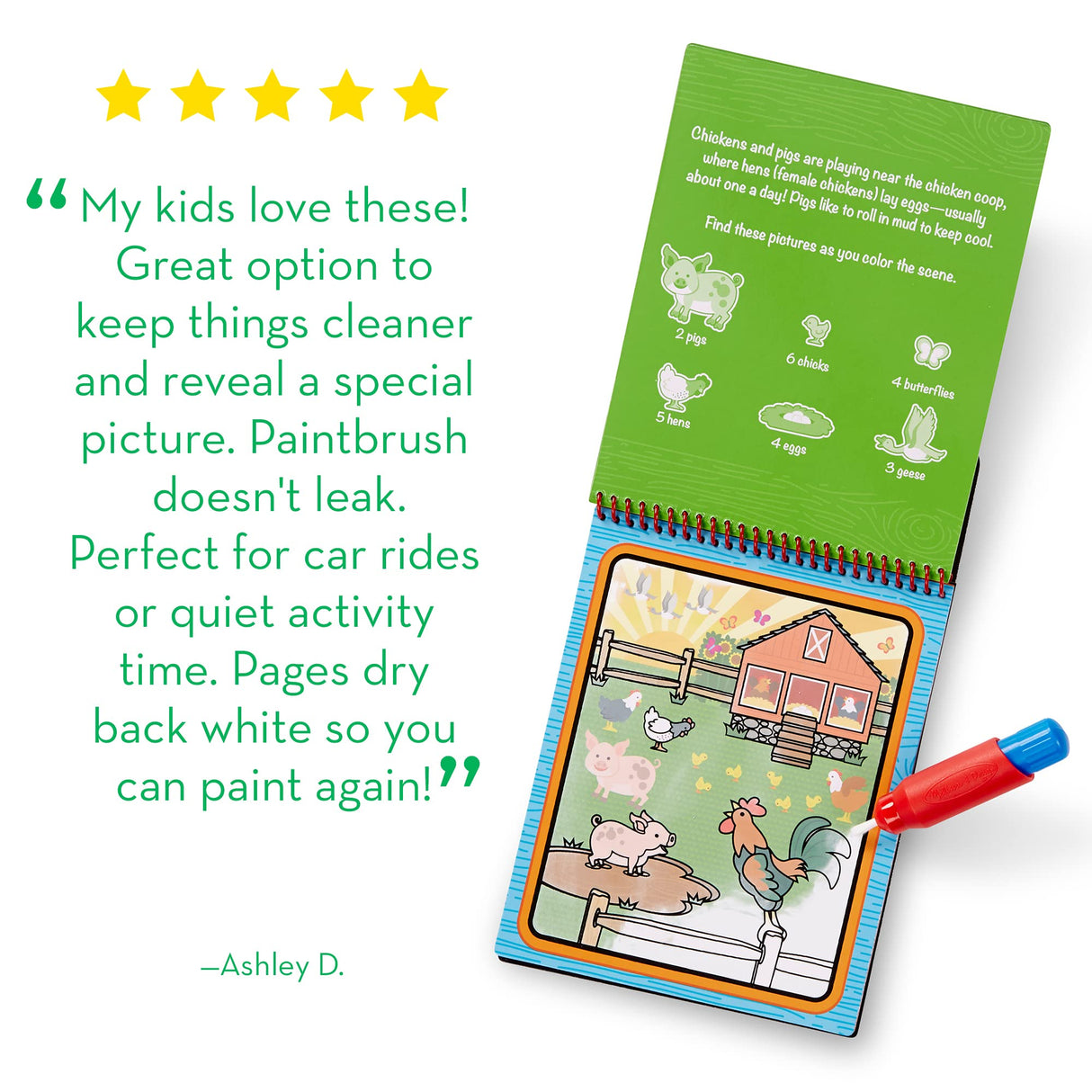 Melissa & Doug Water Wow! On The Farm Melissa & Doug