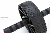 Mind Reader Abdominal Roller Wheel with Foam Grips, Ab Workout Equipment, Black