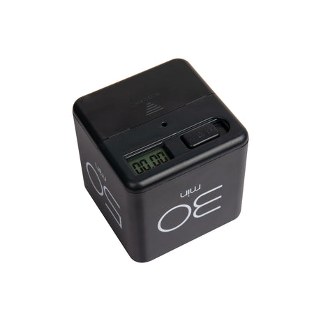 Mind Reader Productivity Timer Cube - Black (10, 30, 50, 60 minute settings).