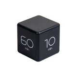 Mind Reader Productivity Timer Cube - Black (10, 30, 50, 60 minute settings).