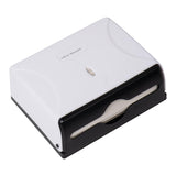Mind Reader Tri-Fold Paper Towel Holder Wall Mounted Dispenser, White.