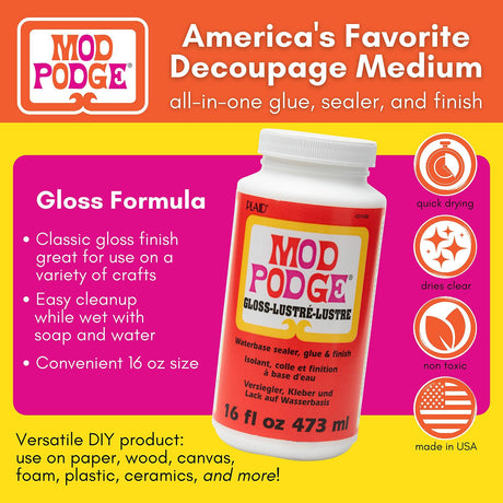 Mod Podge Gloss Sealer - 16 oz..