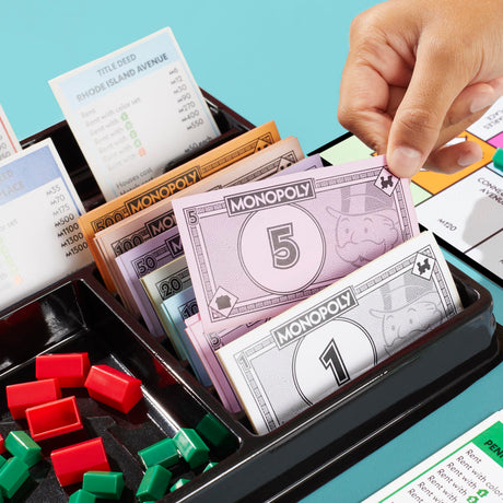 Monopoly Board Game - Classic with Storage Tray & Larger Tokens