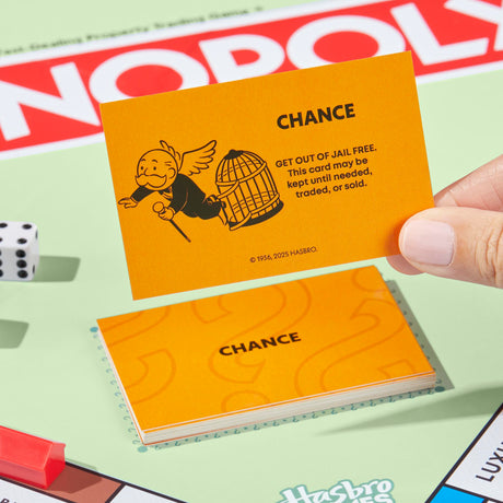 Monopoly Board Game - Classic with Storage Tray & Larger Tokens
