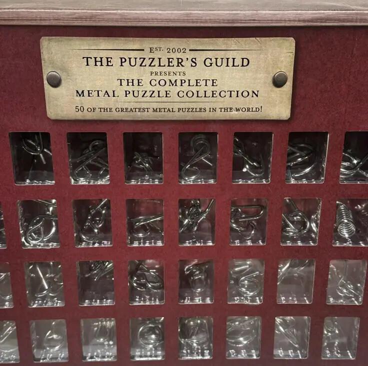 New Puzzler’s Guild Presents Metal Puzzle Collection 50 Of Greatest Brainteasers
