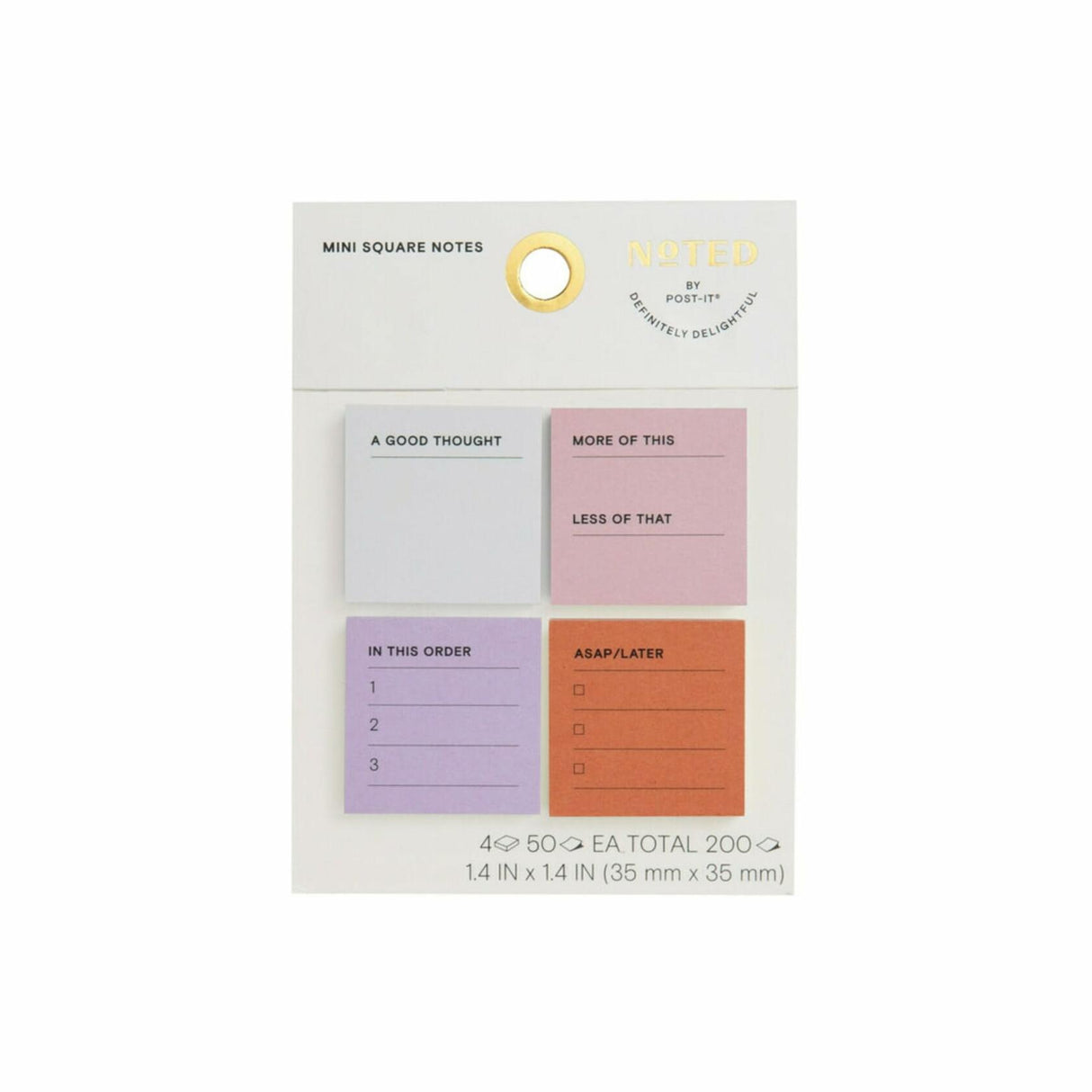 Noted By Post-it® Mini To-Do Notes.