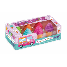 Ooly Petite Sweets Ice Cream Shoppe Scented Erasers - Set Of 6