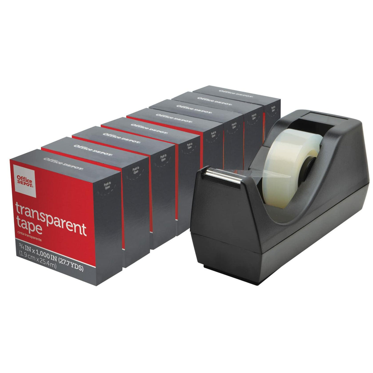 Office Depot Tape Dispenser with Refill Rolls.
