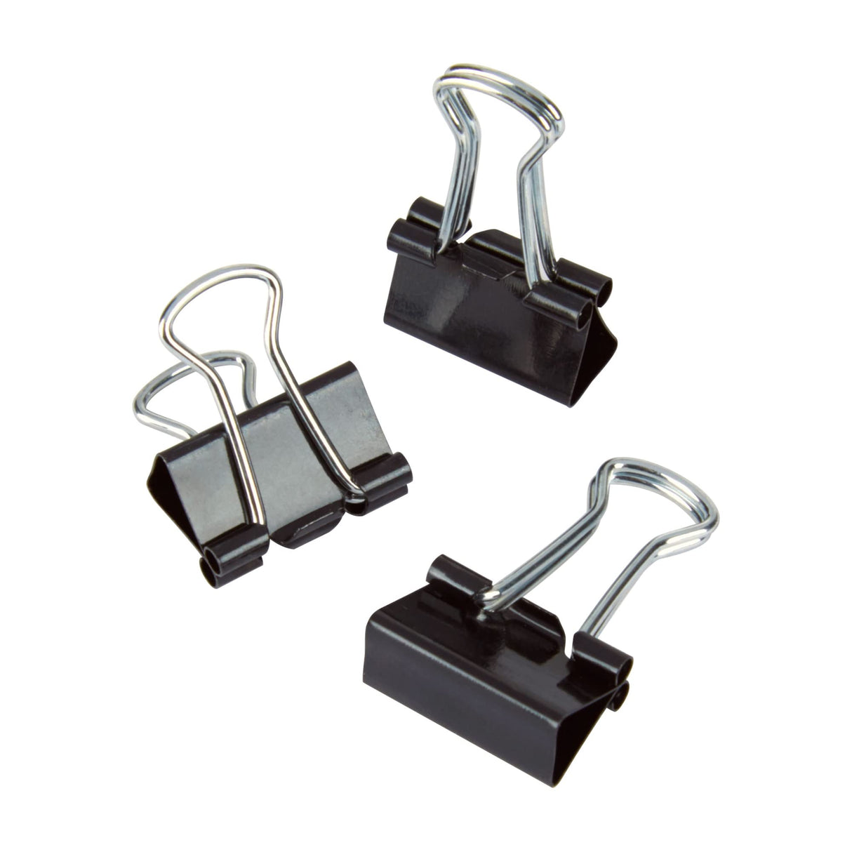 Office Depot® Brand Binder Clips, Mini, 9/16" Wide, 1/4" Capacity, Black, Pack Of 60 Office Depot