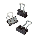 Office Depot® Brand Binder Clips, Mini, 9/16" Wide, 1/4" Capacity, Black, Pack Of 60 Office Depot