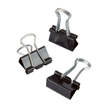 Office Depot® Brand Binder Clips, Mini, 9/16" Wide, 1/4" Capacity, Black, Pack Of 60 Office Depot