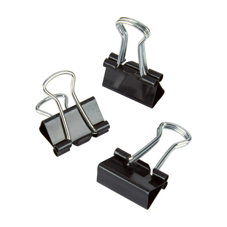 Office Depot® Brand Binder Clips, Mini, 9/16" Wide, 1/4" Capacity, Black, Pack Of 60 
