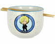 One Piece Anime Sanji Jolly Roger Ceramic Ramen Bowl Set.