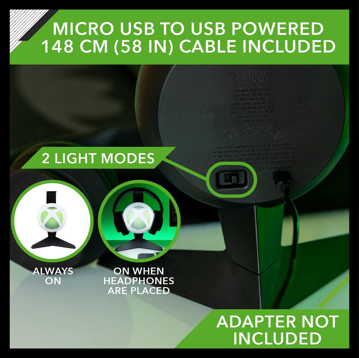 Paladone Xbox Headset Stand Light Paladone