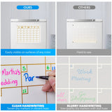 Pipao Calendar For Fridge - Fridge Calendar - Dry Erase Calendar For Fridge - Acrylic Calendar - Fridge Calendar Magnet - Acrylic Magnetic Calendar For Fridge - Magnetic Acrylic Calendar For Fridge