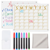 Pipao Calendar For Fridge - Fridge Calendar - Dry Erase Calendar For Fridge - Acrylic Calendar - Fridge Calendar Magnet - Acrylic Magnetic Calendar For Fridge - Magnetic Acrylic Calendar For Fridge