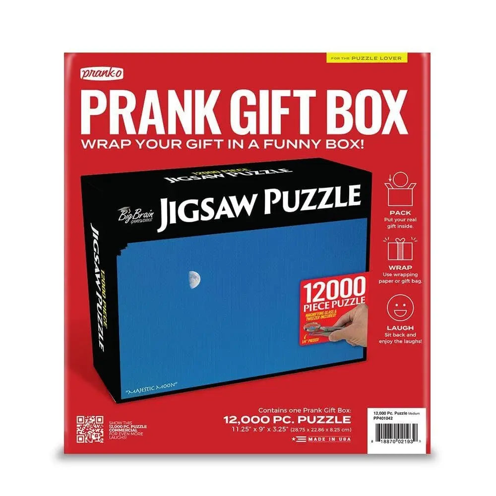 Prank-O 12,000 Piece Jigsaw Puzzle Empty Box Gag Gift Box.