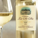 Prank-O Chateau La-Di-Da Wine Label - Prank Fake Wine Bottle Label
