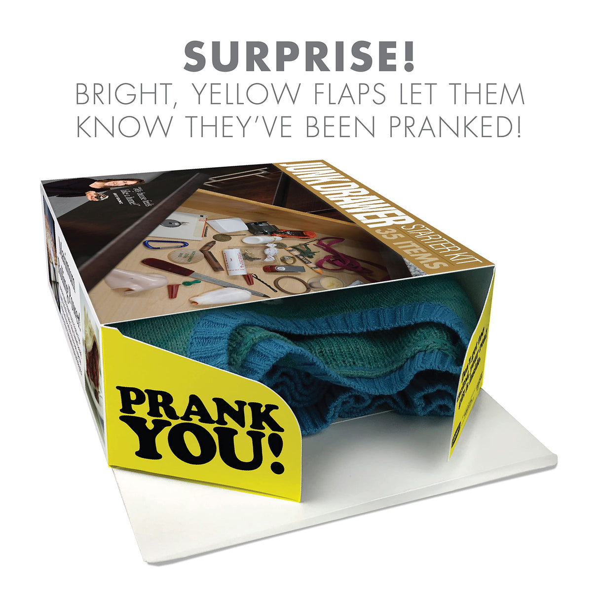 Prank-O Junk Drawer Kit Gag Gift Empty Box