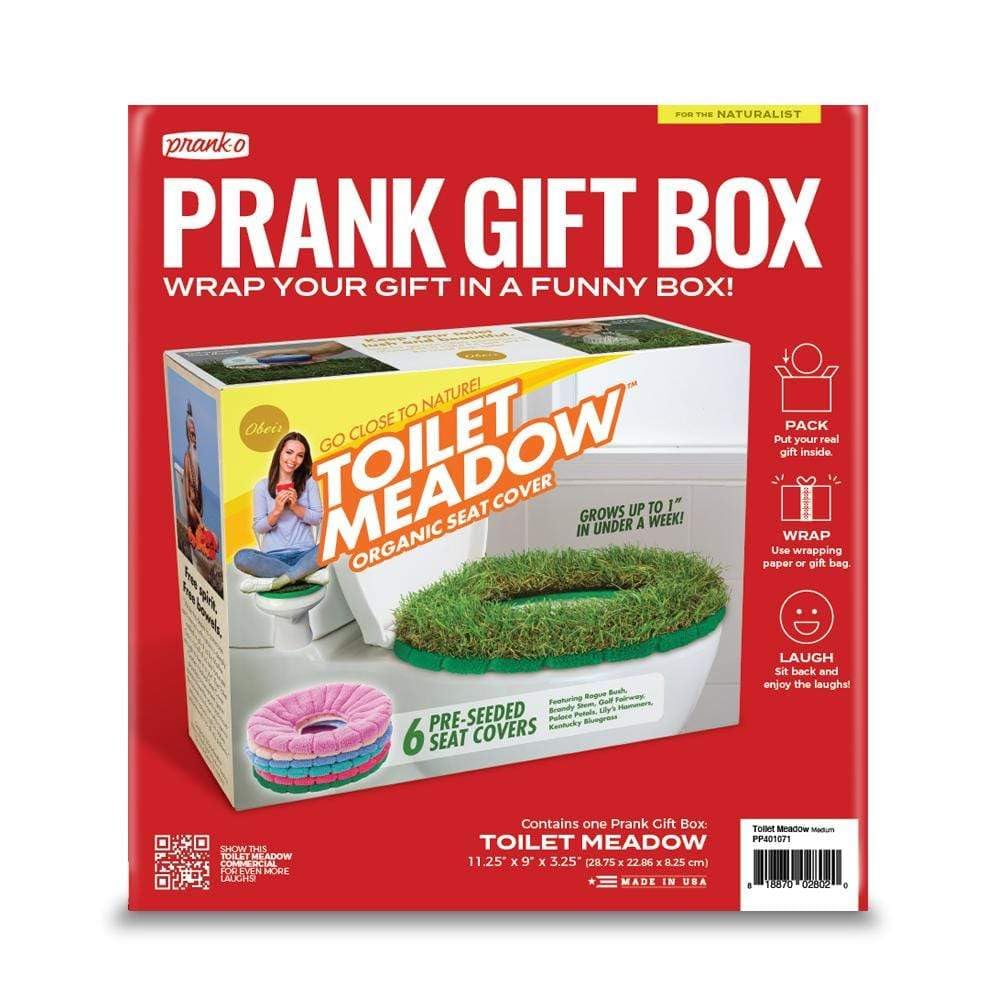 Prank-O Toilet Meadow Gag Gift Empty Box