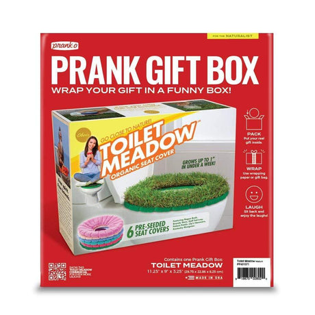 Prank-O Toilet Meadow Gag Gift Empty Box