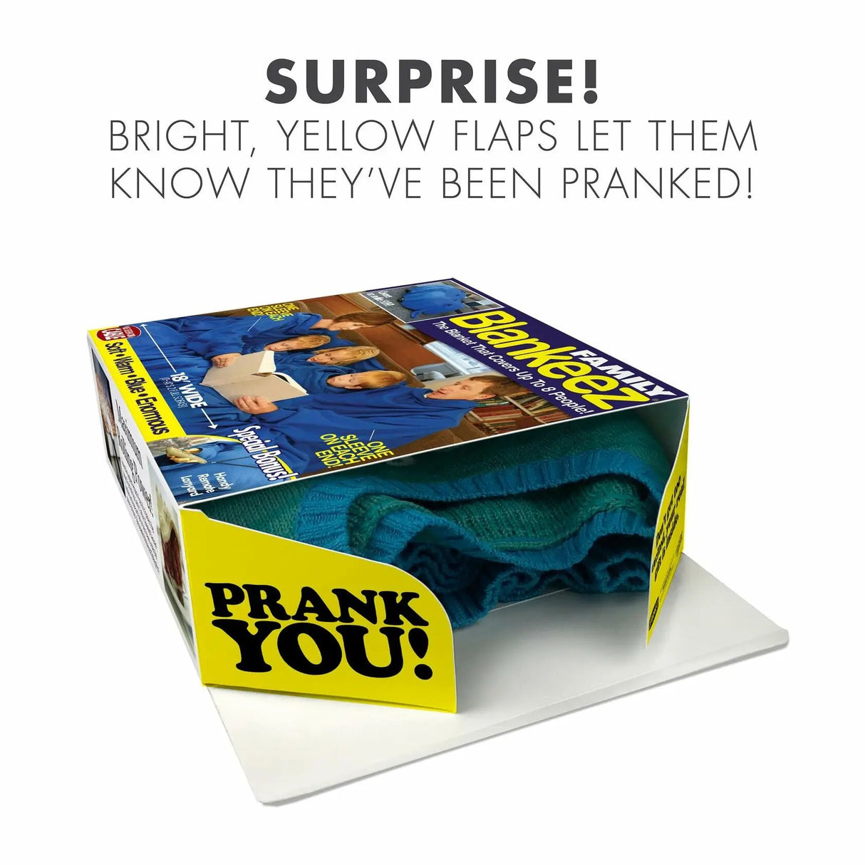 Prank Pack, Blankeez Prank Gift Box, Wrap Your Real Present in a Funny Authentic Prank-O Gag Present Box | Novelty Gifting Box for Pranksters 