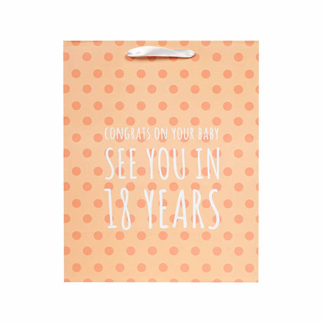 Prank-O "See You In 18 Years" Medium Funny Gift Bag