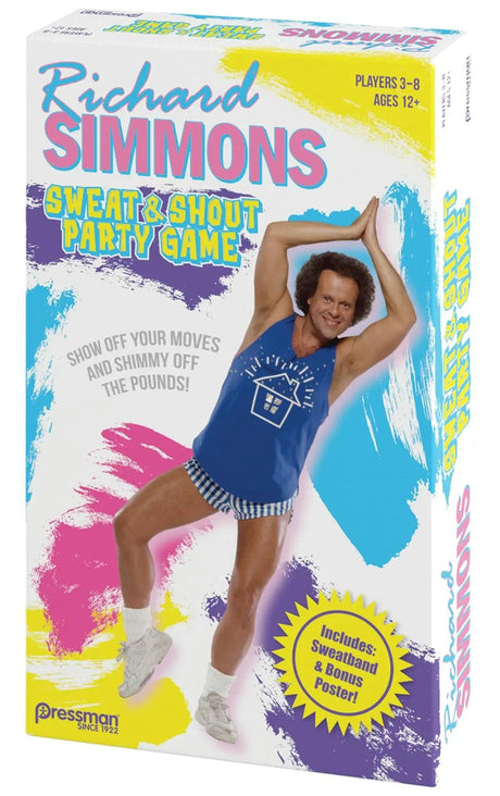 Pressman Richard Simmons: Sweat & Shout Party Game - open box