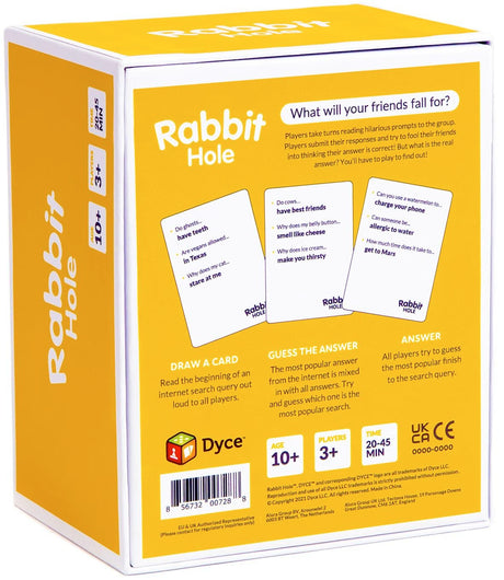 RABBIT HOLE Party Game RABBIT HOLE