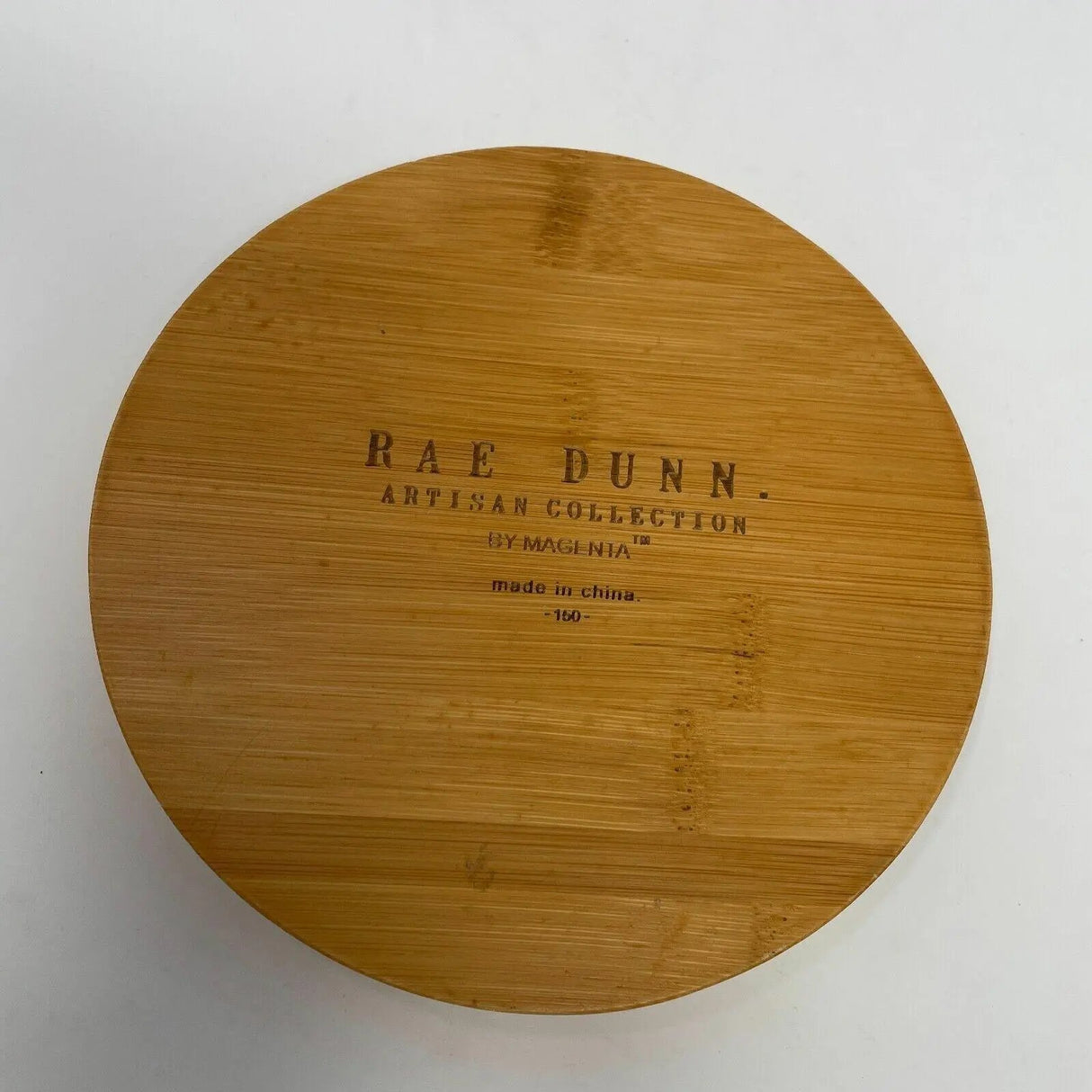 Rae Dunn THRIVE Artisan Ceramic Planter Pot w/Wood Base