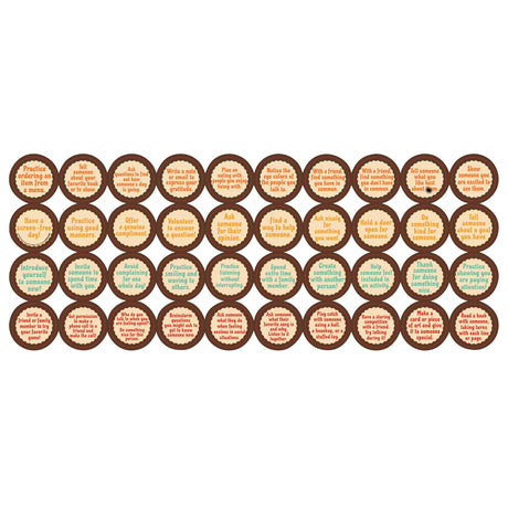 Really Good Stuff - Classroom Social Interaction Chips – Set Of 40