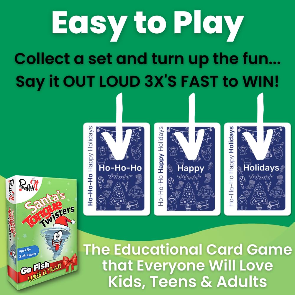Really?! Santa’s Tongue Twisters Card Game Really?!