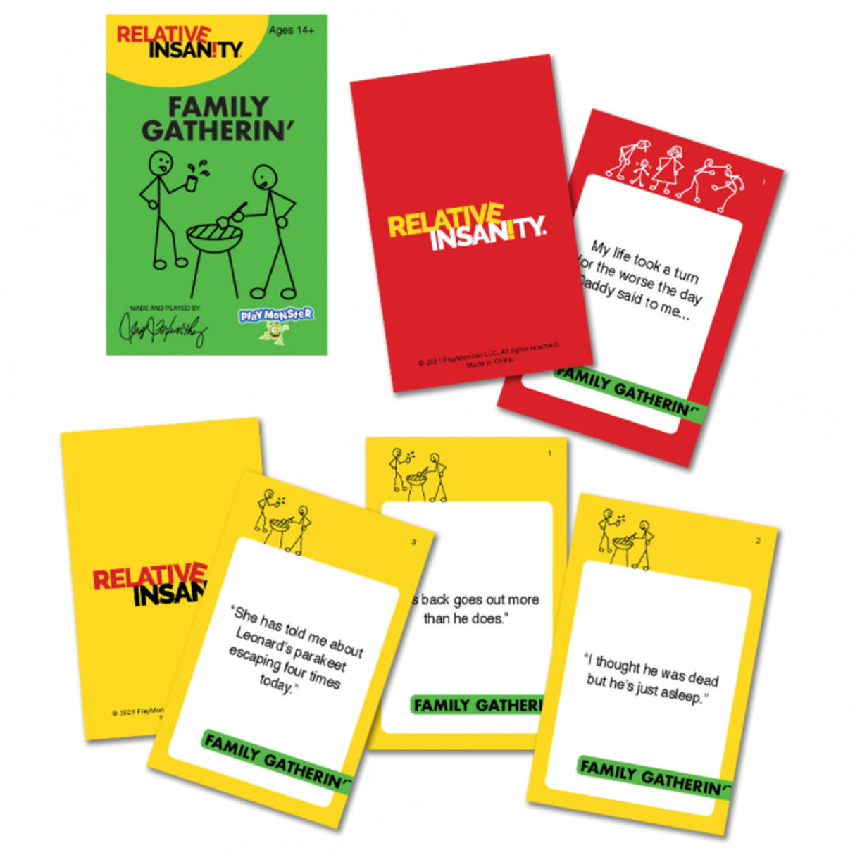 Relative Insanity Family Gathering Party Game PlayMonster