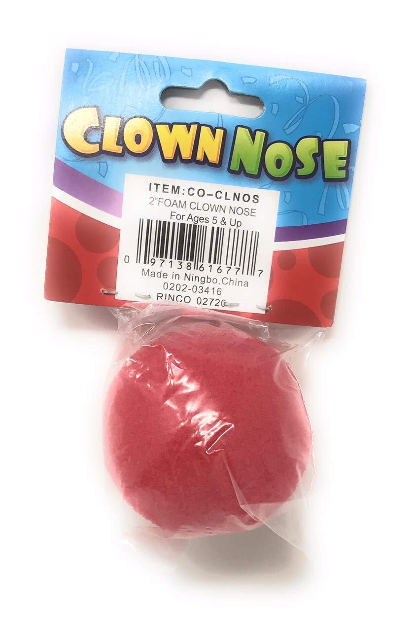 Rhode Island Novelty Red Foam Clown Nose.