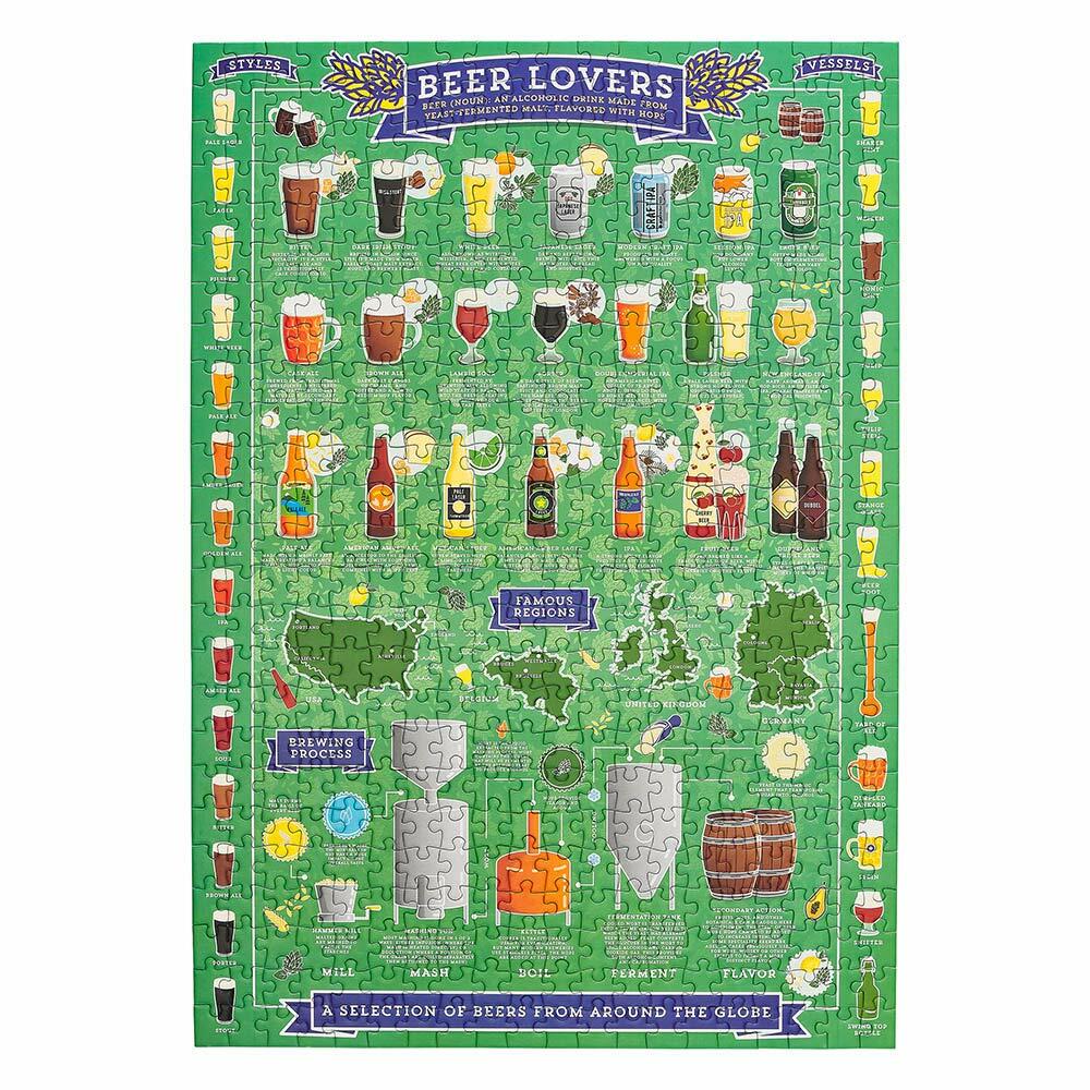 Ridley’s Beer Lover’s 500-Piece Jigsaw Puzzle.