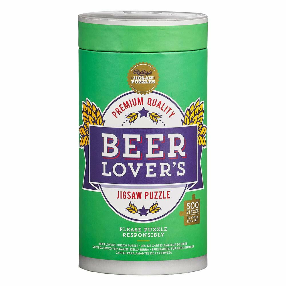 Ridley’s Beer Lover’s 500-Piece Jigsaw Puzzle.