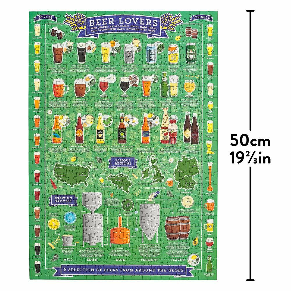 Ridley’s Beer Lover’s 500-Piece Jigsaw Puzzle.