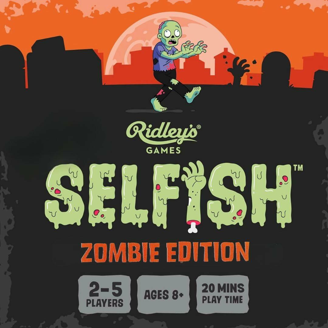 Ridley’s Selfish: Zombie Edition Card Game - open box