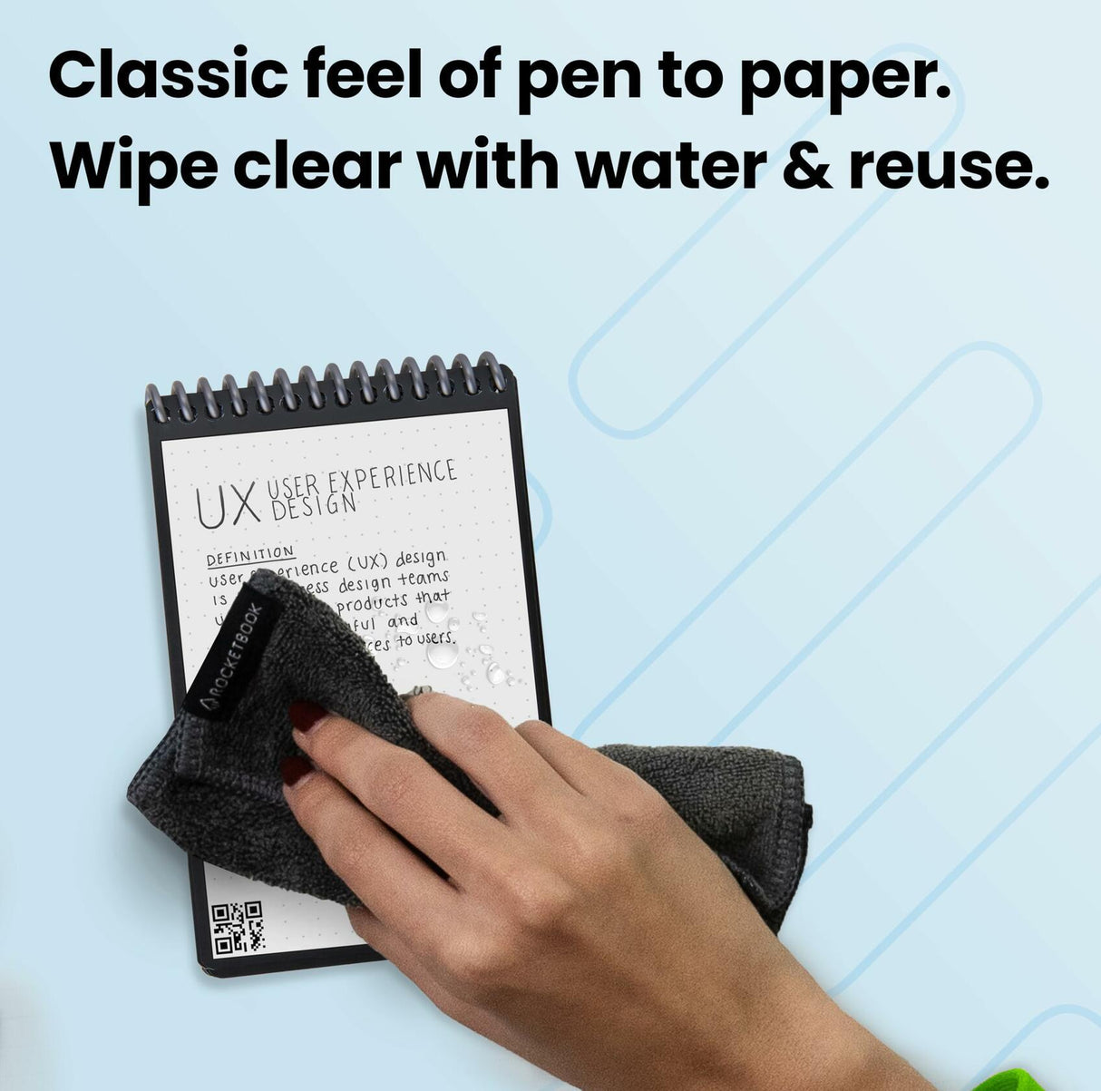Rocketbook Smart Reusable Mini Notebook.