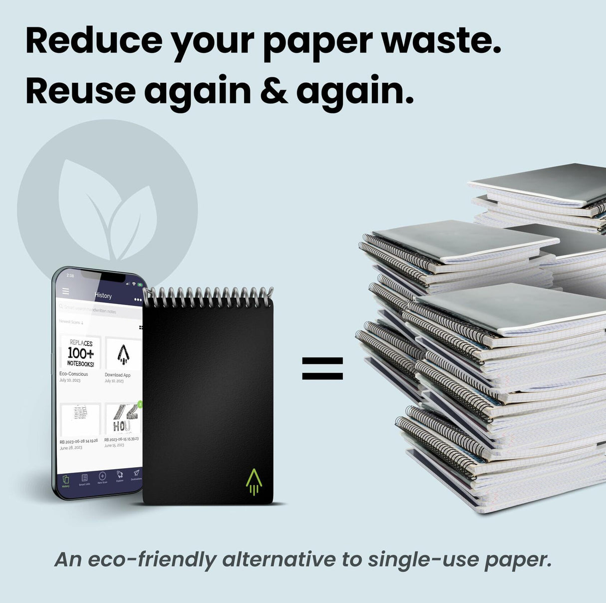 Rocketbook Smart Reusable Mini Notebook.
