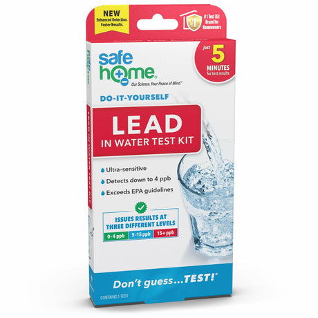 Safe Home® DIY Lead in Drinking Water Test Kit.